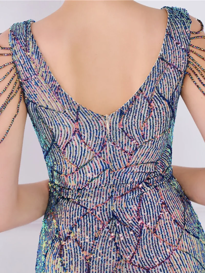 Luxury Backless Midi Dress - Image 9