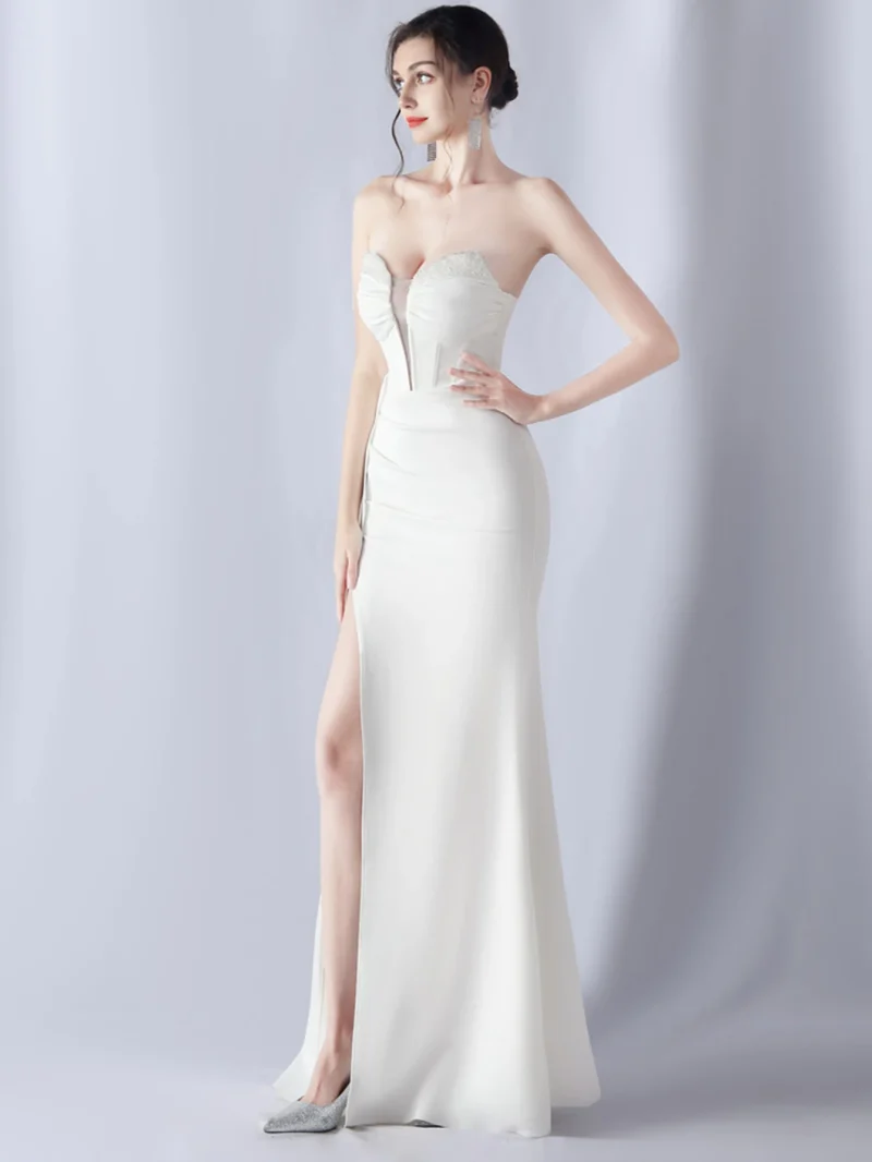 Sexy Backless Black Diamond Maxi Dress - Image 7