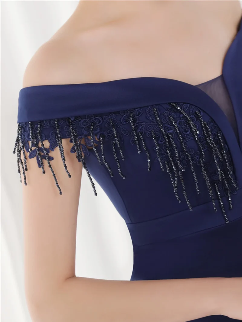 Sexy Rhinestone Long Evening Dress - Image 6