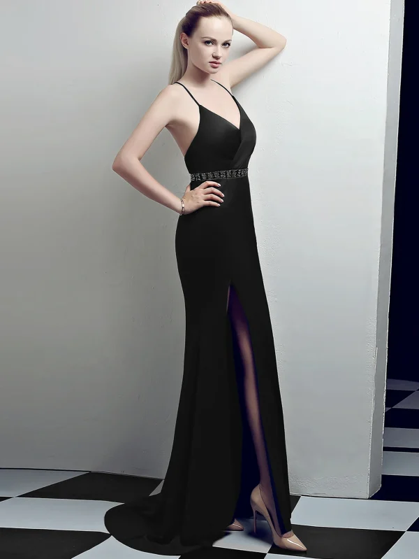 Elegant Summer Backless Slip Evening Dress - Image 19