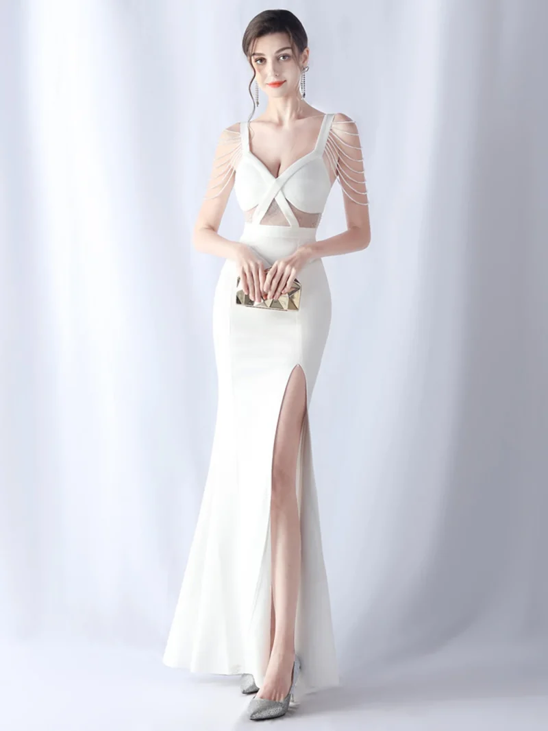 Summer Party Dress with Diamond Accents - Image 6