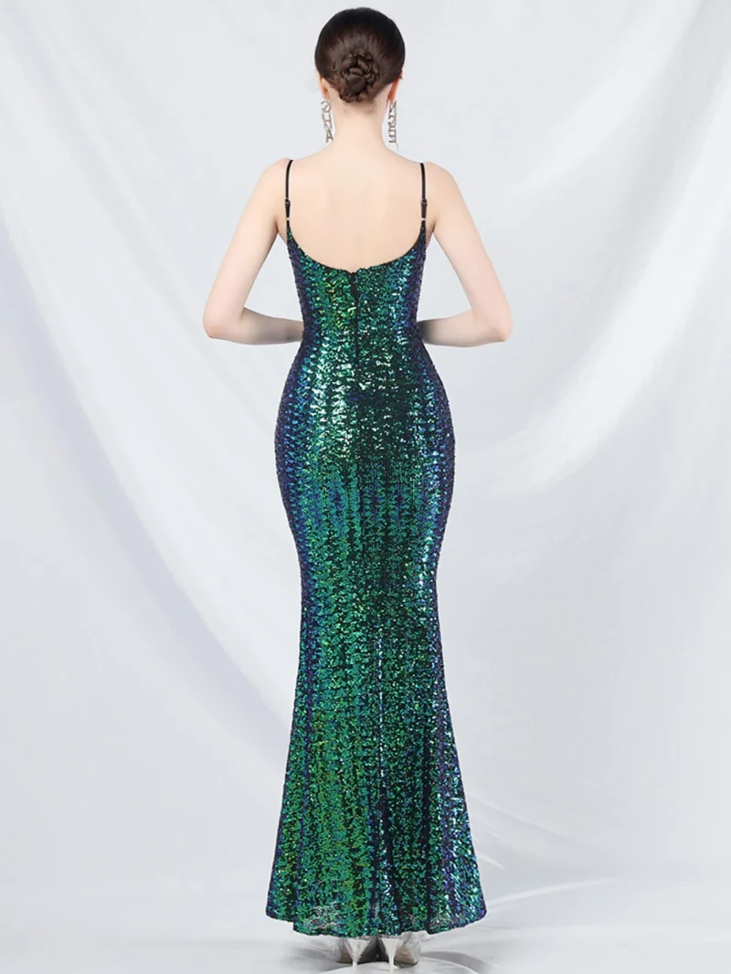 Women’s Sequin Slip Maxi Summer Dress - Image 12