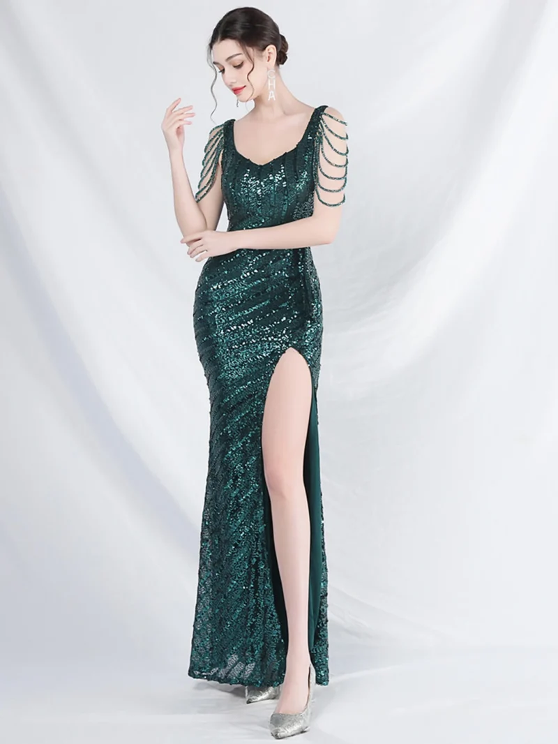 Sequin Summer Wedding Party Dress - Image 14