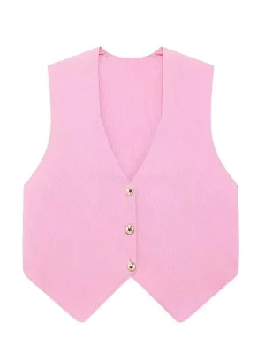 Knitted Pink Women’s Cardigan