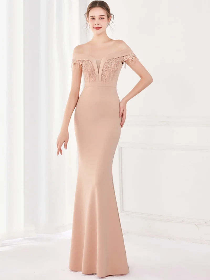 Sexy Rhinestone Long Evening Dress - Image 7