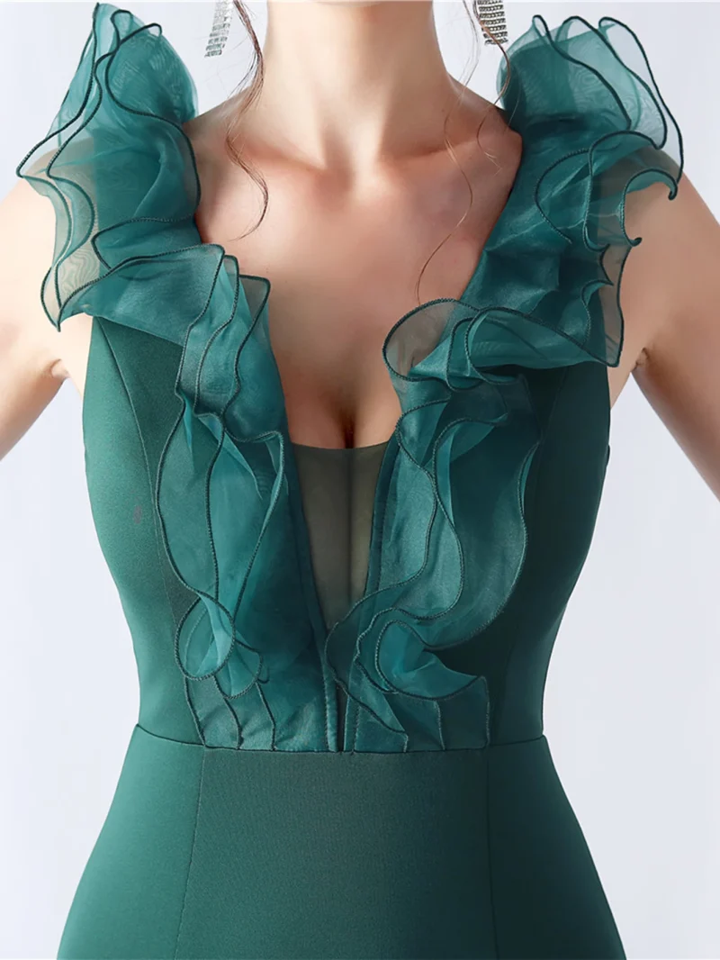 Elegant Luxury Mesh Bridesmaid Dress - Image 22