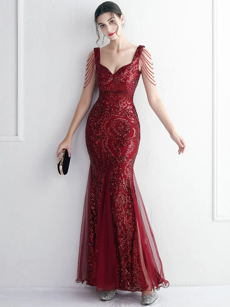 Mesh Sequin Summer Dress Women - Image 10