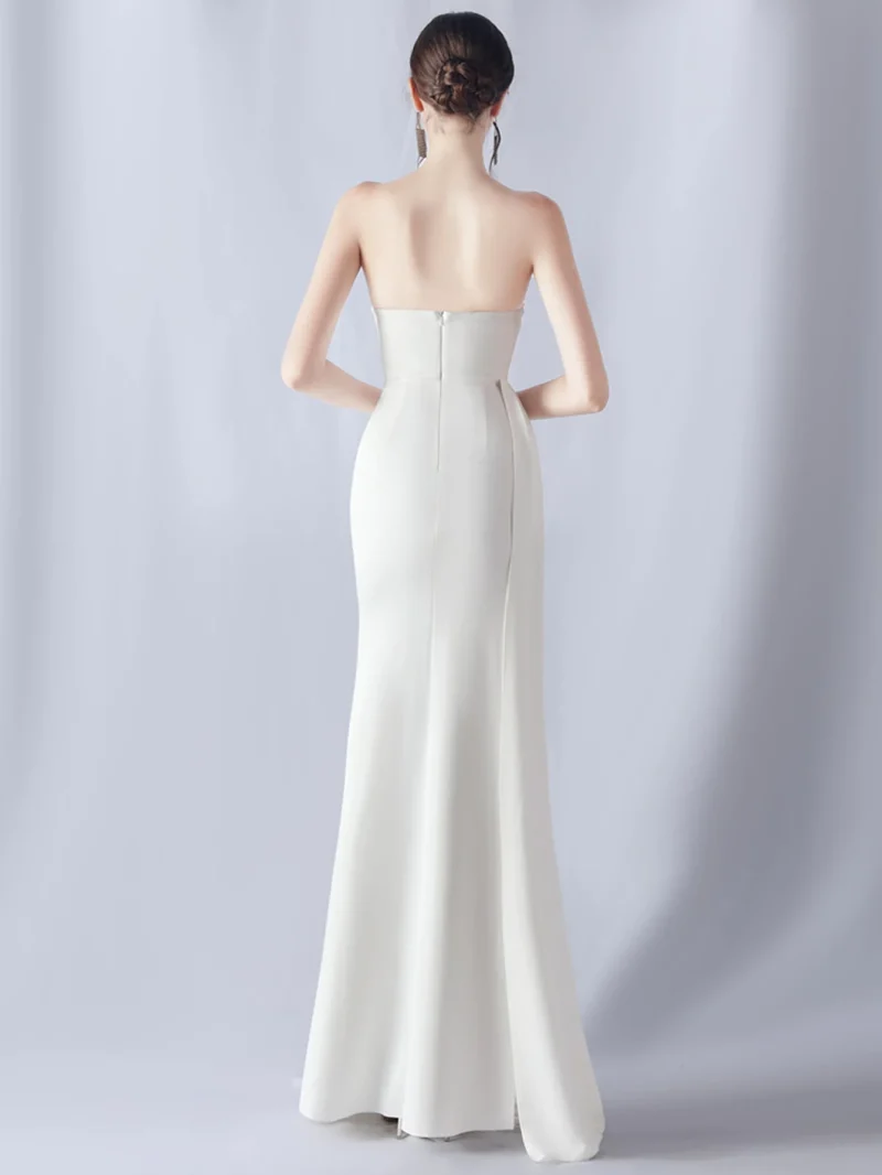 Sexy Backless Black Diamond Maxi Dress - Image 8