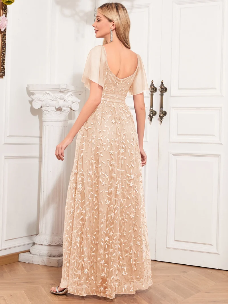 Sexy Sequin Mesh Maxi Dress - Image 8