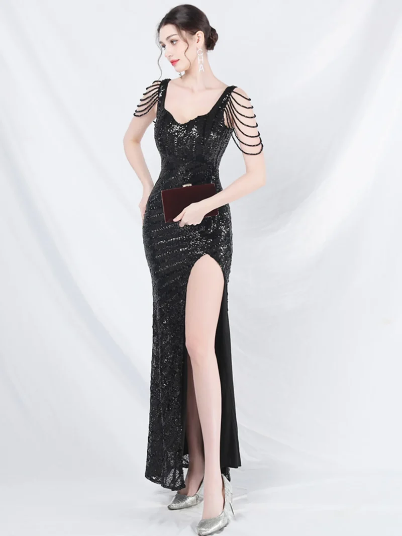 Sequin Summer Wedding Party Dress - Image 19