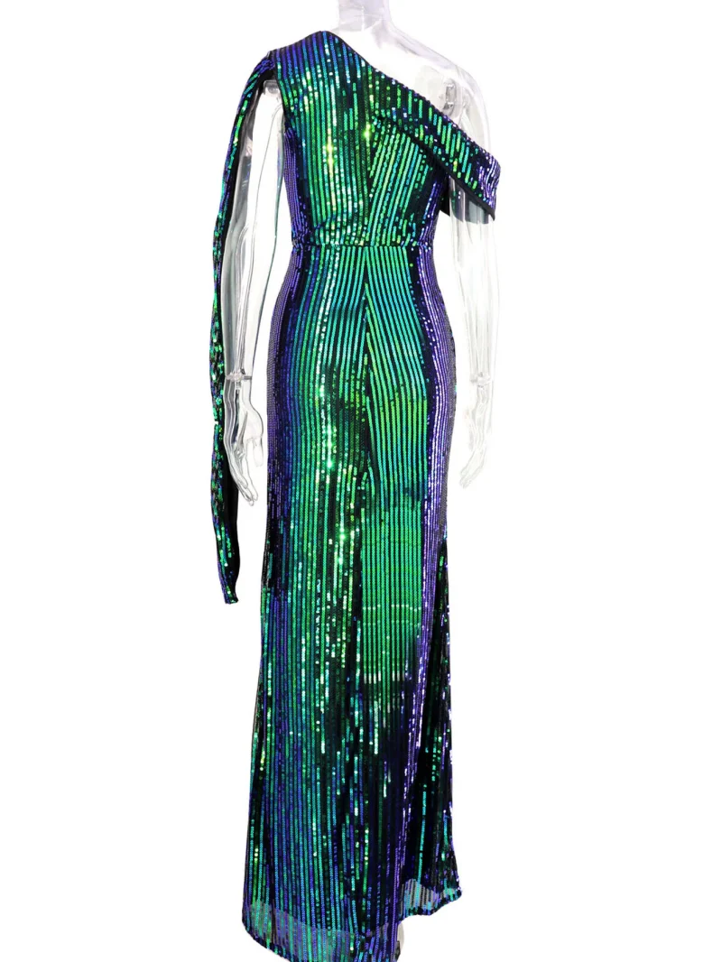 Sexy Backless Corset Sequin Maxi Dress - Image 28