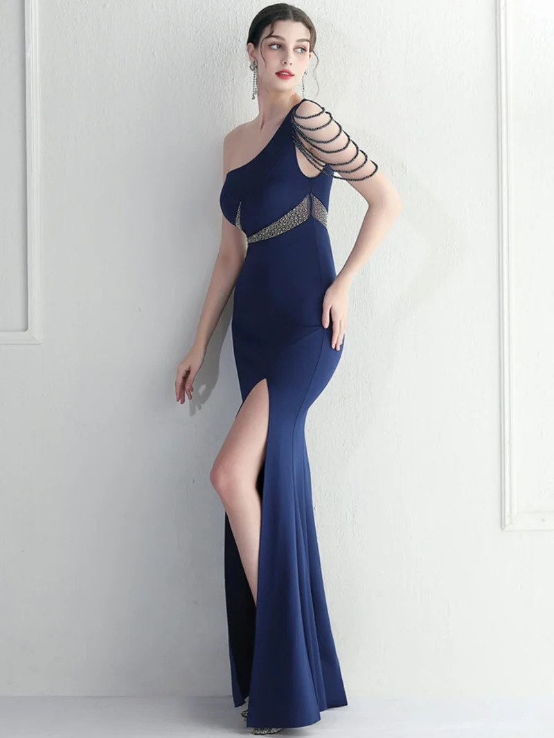 Backless Rhinestone Evening Dresses Women - Image 4