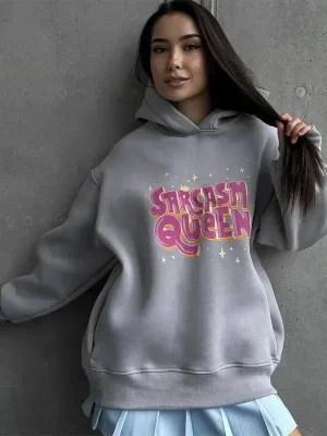 Casual Women’s Letter Print Hoodie