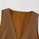 Women’s Lace-Up Top & High Waist Skirt Outfit - Image 4