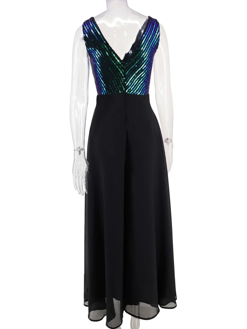 Sexy Backless Corset Sequin Maxi Dress - Image 16