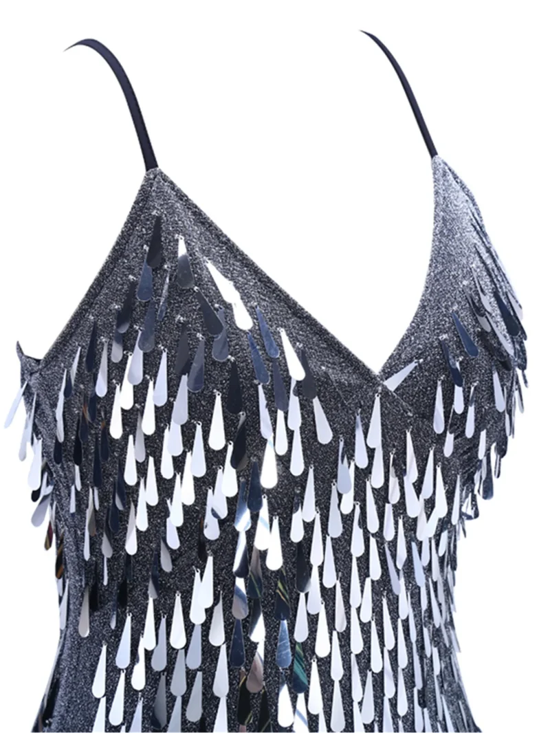 Sexy Vintage Sequin Slip Summer Dress - Image 6