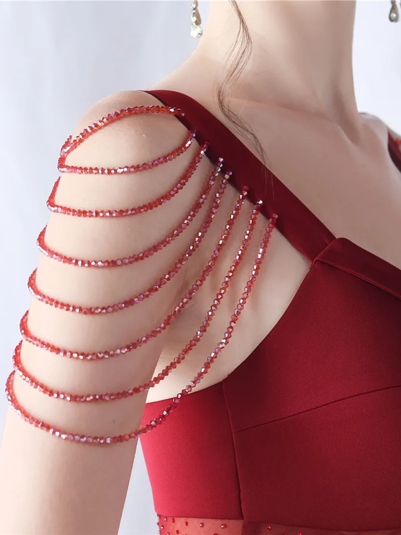 Summer Party Dress with Diamond Accents - Image 5