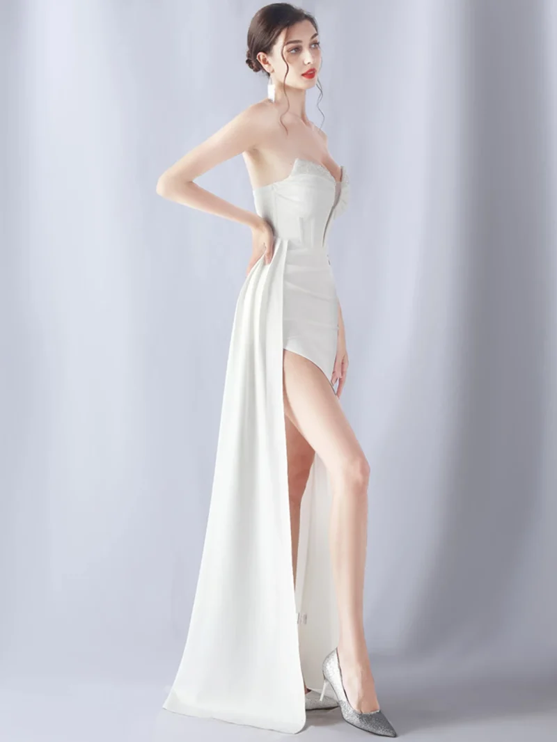 Sexy Backless Black Diamond Maxi Dress - Image 6