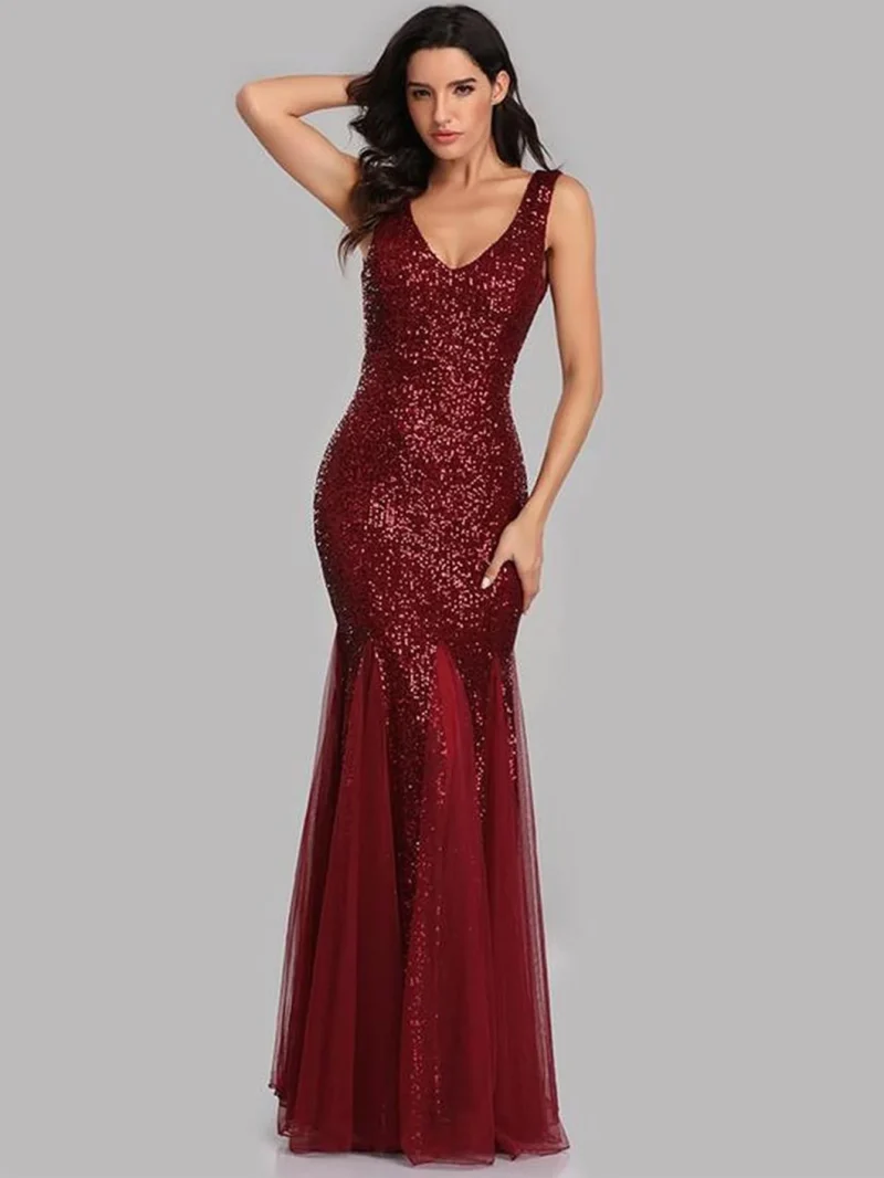 Sexy Backless Corset Bodycon Sequin Dress - Image 8