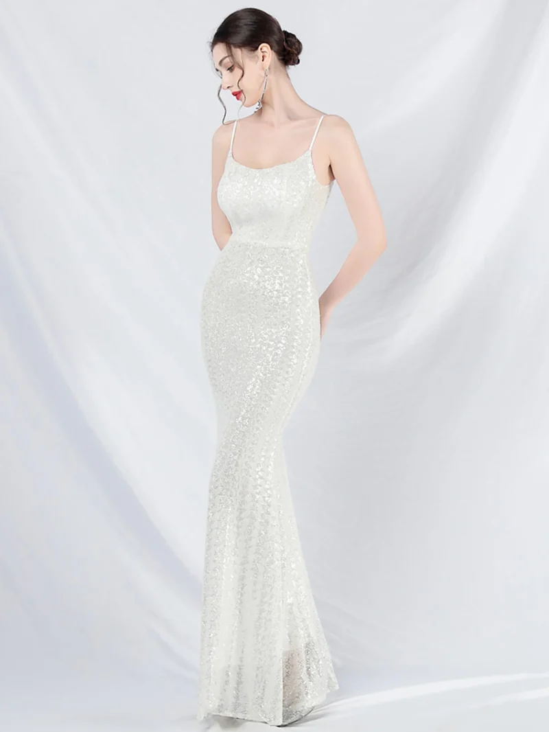Women’s Sequin Slip Maxi Summer Dress - Image 8