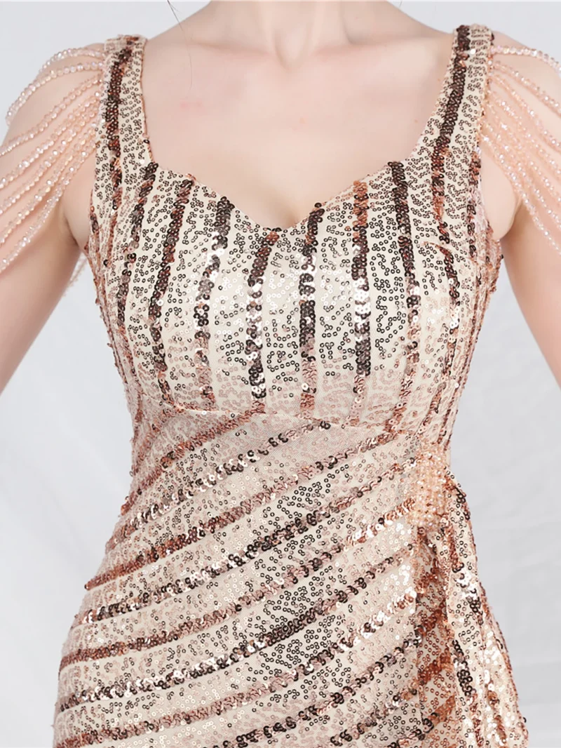 Sequin Summer Wedding Party Dress - Image 17