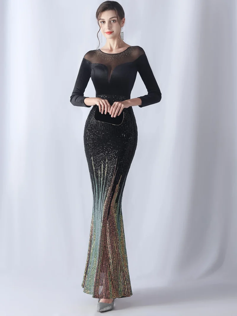 Velvet Birthday Party Dress Women Maxi Sequin Summer Dress Women - Image 11
