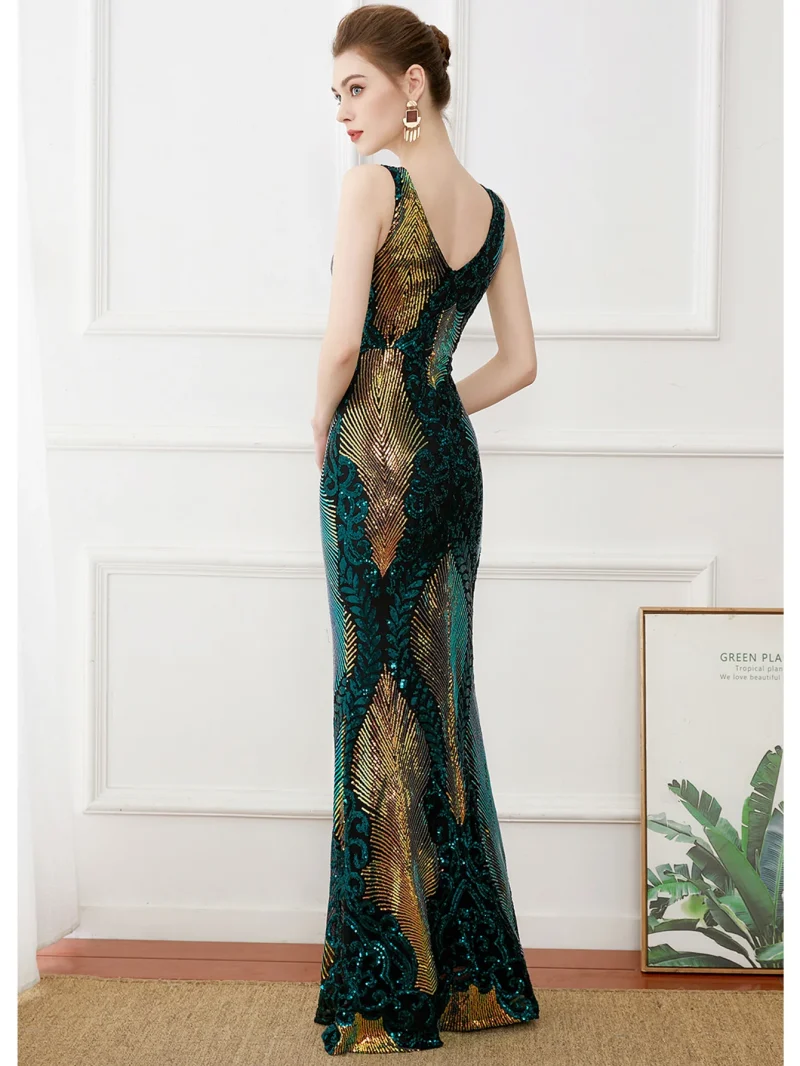 Backless Maxi Sequin Summer Dress Vestidos - Image 6