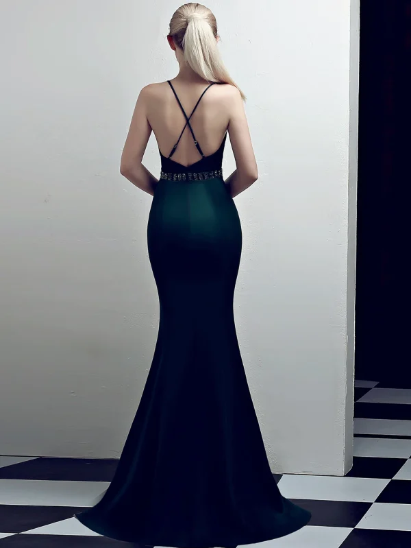 Elegant Summer Backless Slip Evening Dress - Image 14