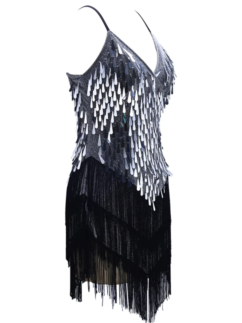 Sexy Vintage Sequin Slip Summer Dress - Image 3