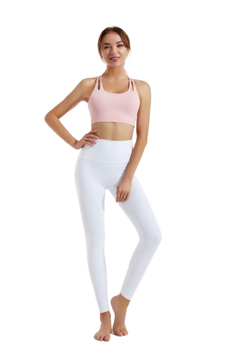Shockproof Sports Bra & High Waist Pants - Women's Yoga Fitness Set - Image 8