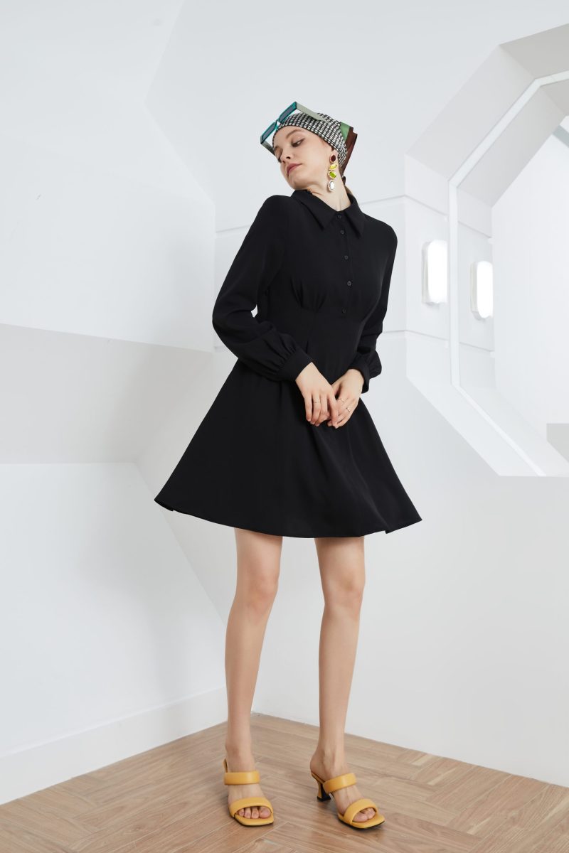 Hepburn A-Line Dress - Spring & Autumn Waist Controlled