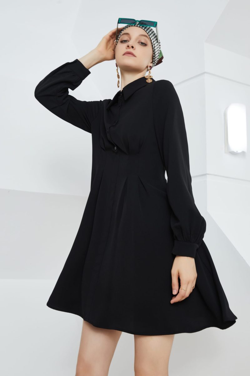 Hepburn A-Line Dress - Spring & Autumn Waist Controlled - Image 3
