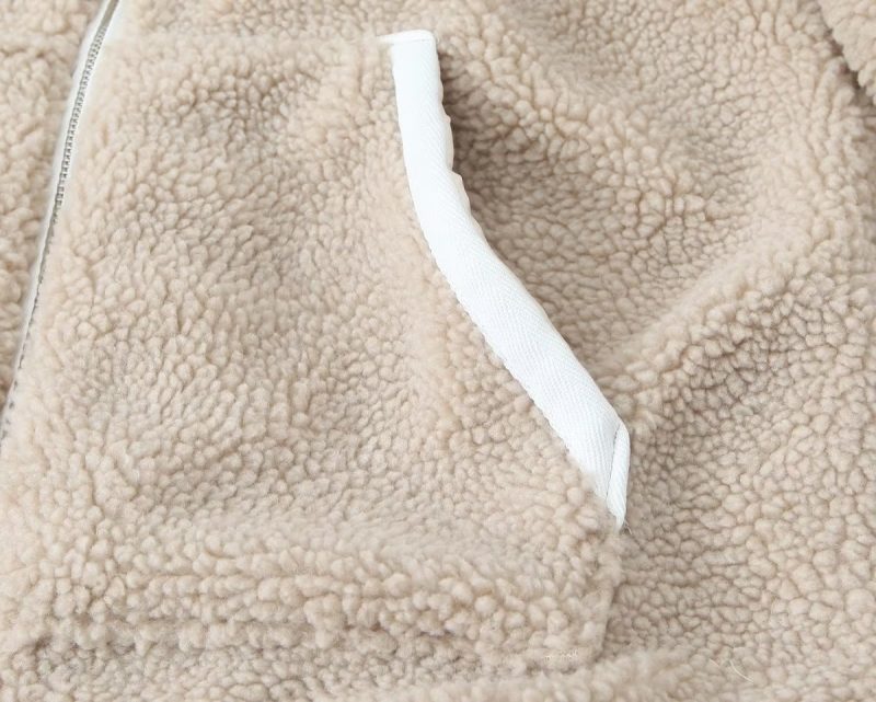 Elegant Loose Woolen Coat with Stand Collar - Image 4