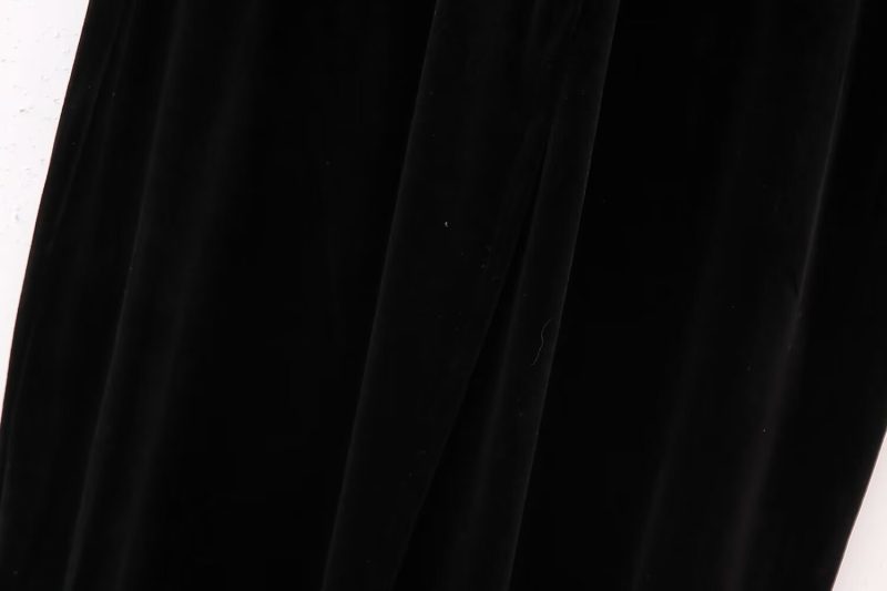 Sexy Velvet Open-Design Midi Dress - Autumn Winter - Image 7