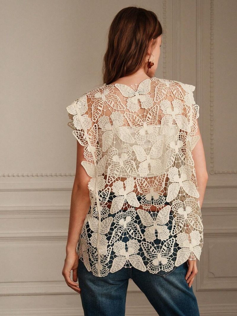 Cutout Sleeveless Blouse for Women - Image 2