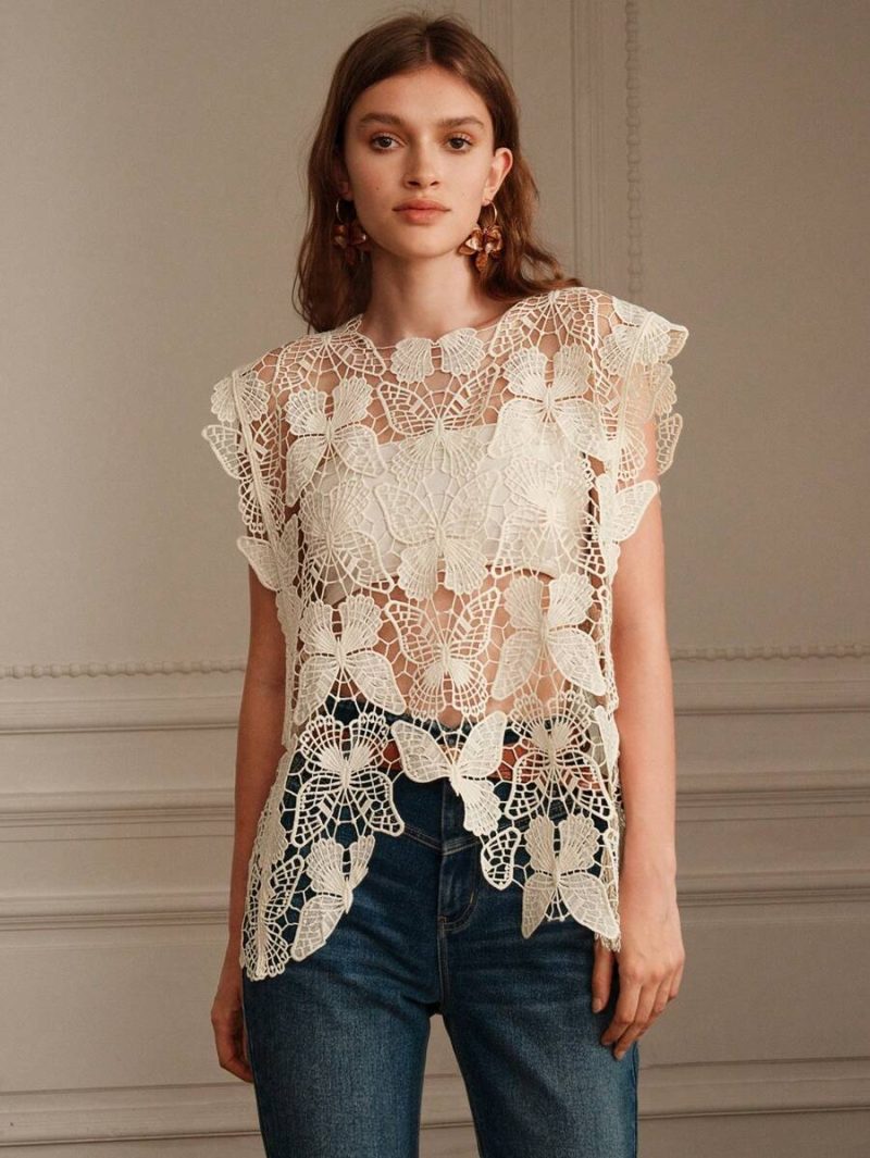 Cutout Sleeveless Blouse for Women - Image 3