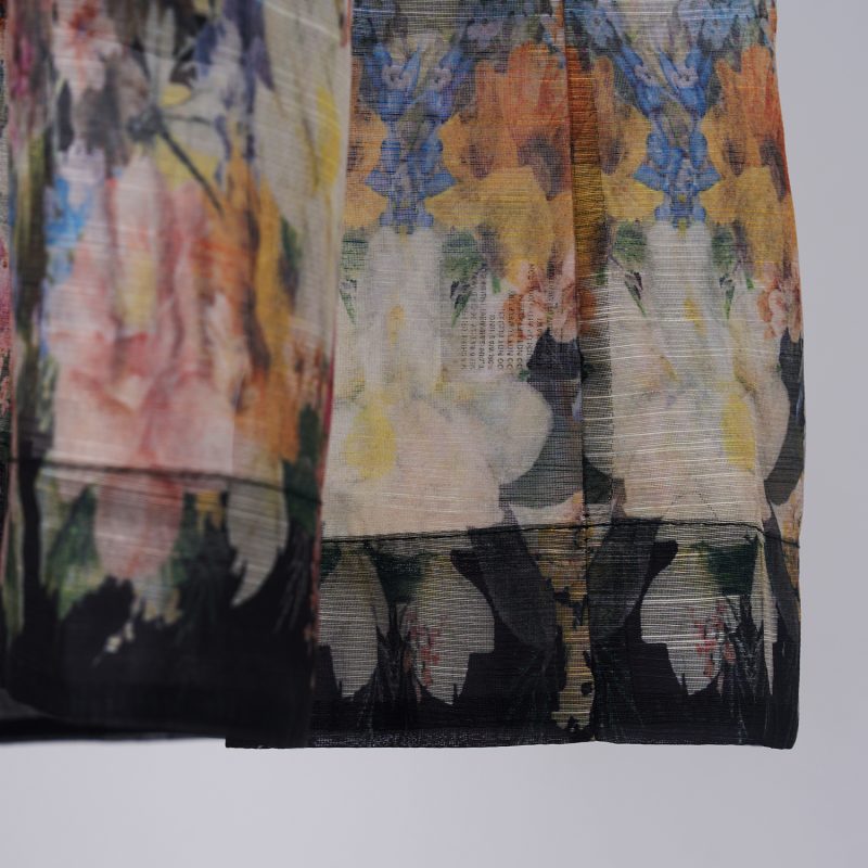 Printed Suit Collar Short Sleeve Dress - Vacation Style - Image 8