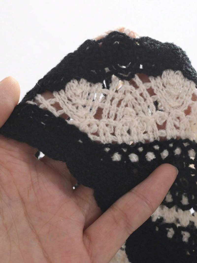 Women’s Spring Button Black and White Short Cardigans - Image 5