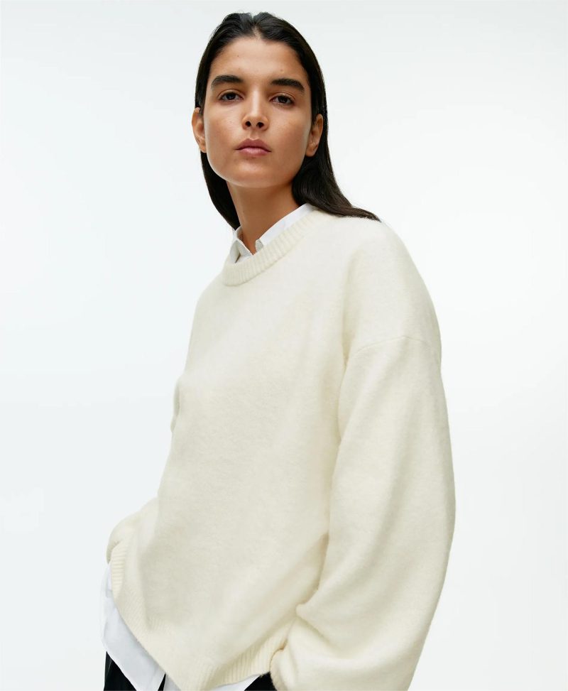Soft Gray Cashmere Pullover - Loose Fit Autumn Winter Sweater - Image 4