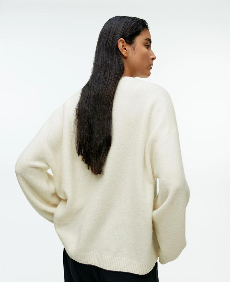 Soft Gray Cashmere Pullover - Loose Fit Autumn Winter Sweater - Image 6