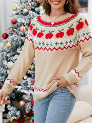 Christmas Tree Pullover Sweater – Festive Winter Style