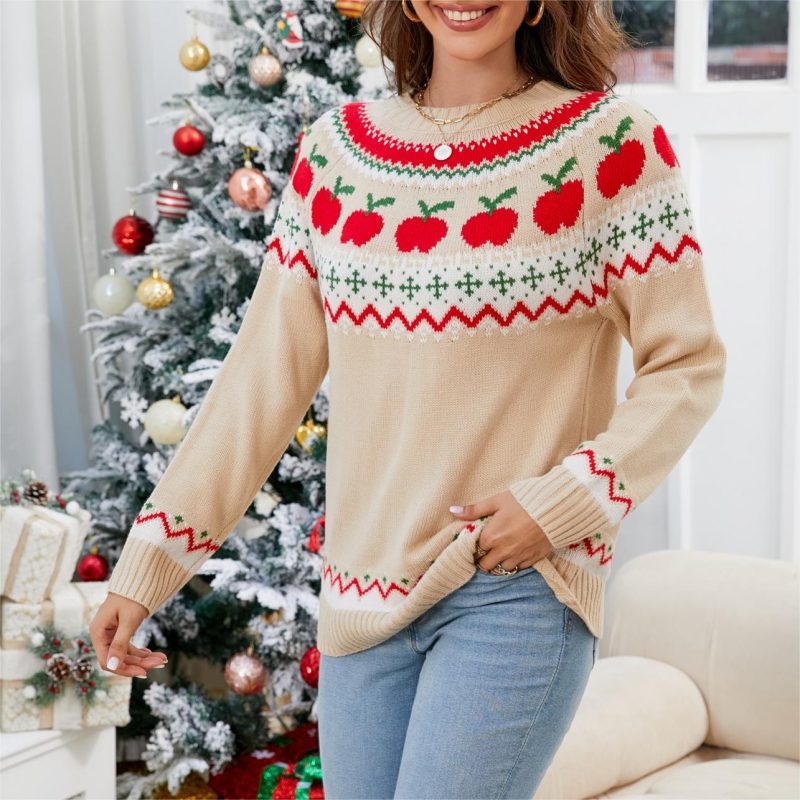 Christmas Tree Pullover Sweater - Festive Winter Style