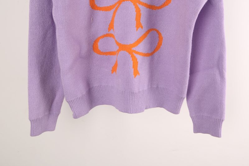 Color-Blocking Leopard Print Sweater - Long Sleeve Knitwear - Image 9