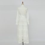 Lace Stitching Hollow Large Swing Suit - Fashionable Design - Image 3