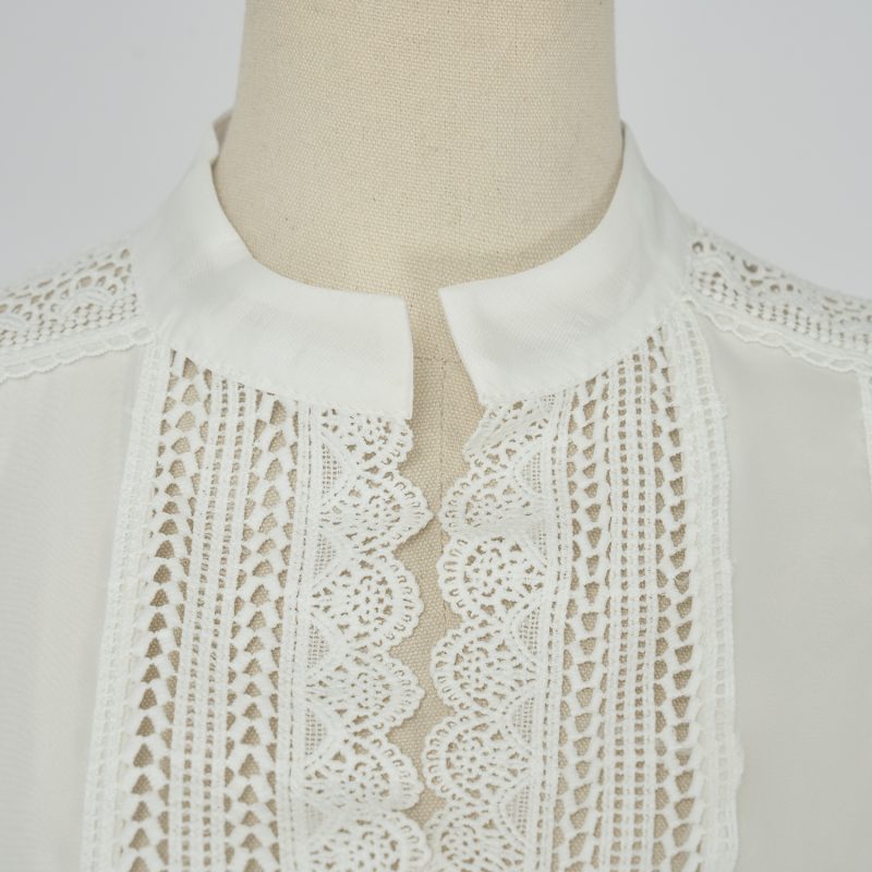 Lace Stitching Hollow Large Swing Suit - Fashionable Design - Image 4