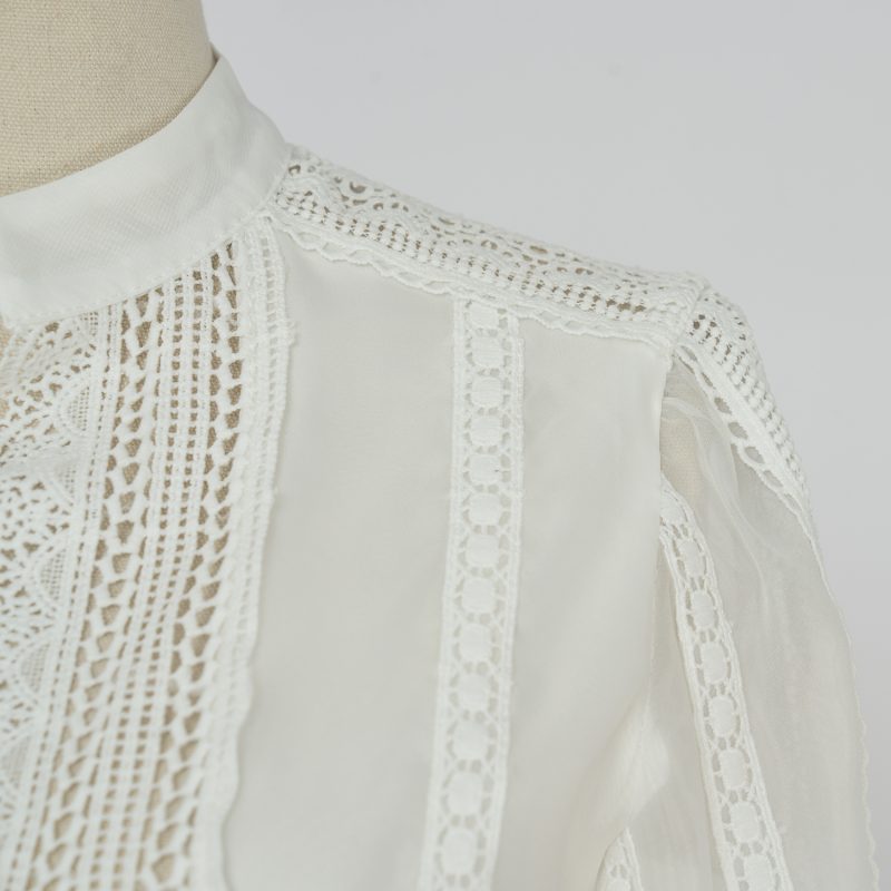 Lace Stitching Hollow Large Swing Suit - Fashionable Design - Image 5