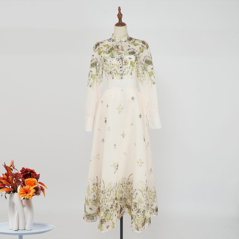 Colorful Floral Slip Skirt Suit - Western & Sweet Lady Style