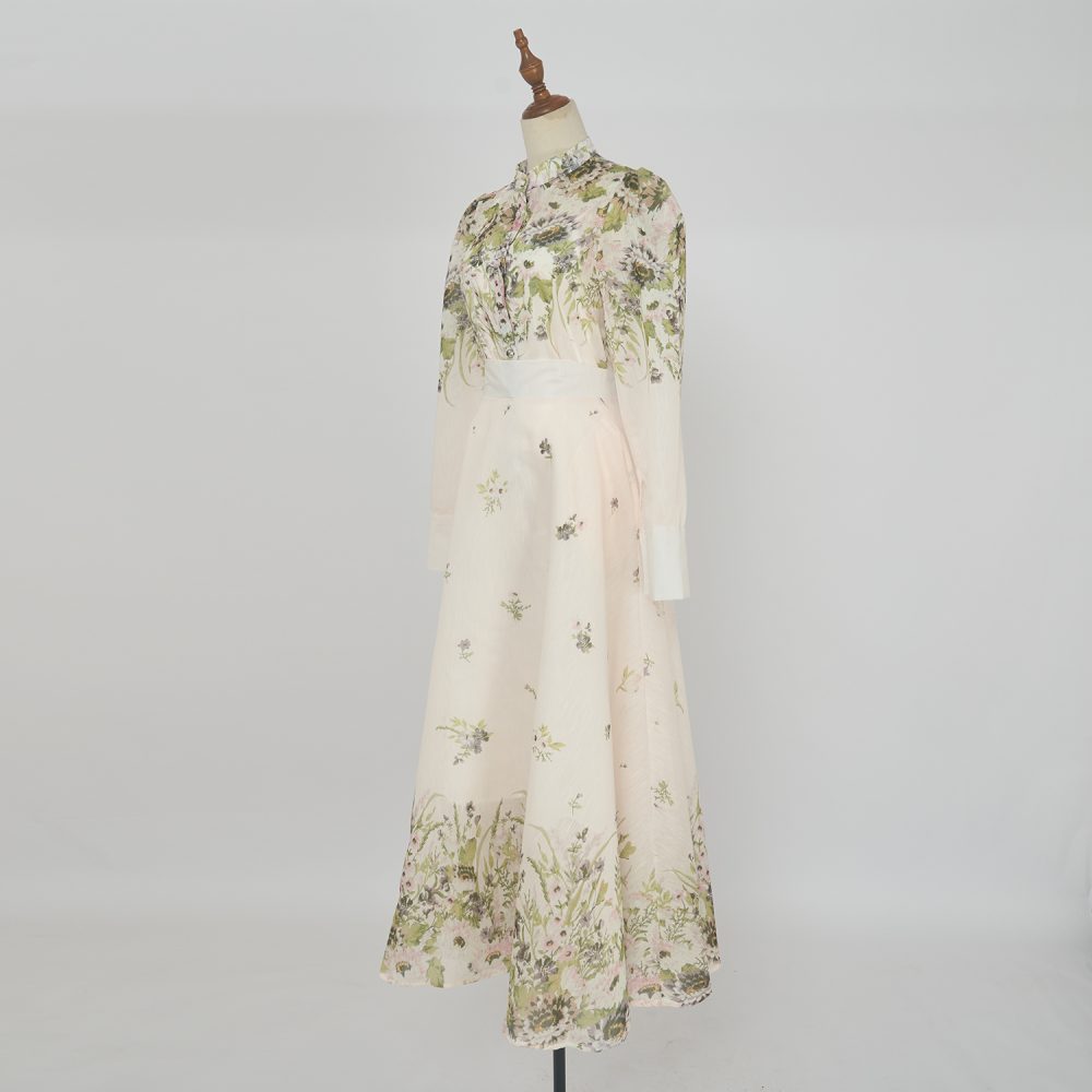 Colorful Floral Slip Skirt Suit - Western & Sweet Lady Style - Image 2