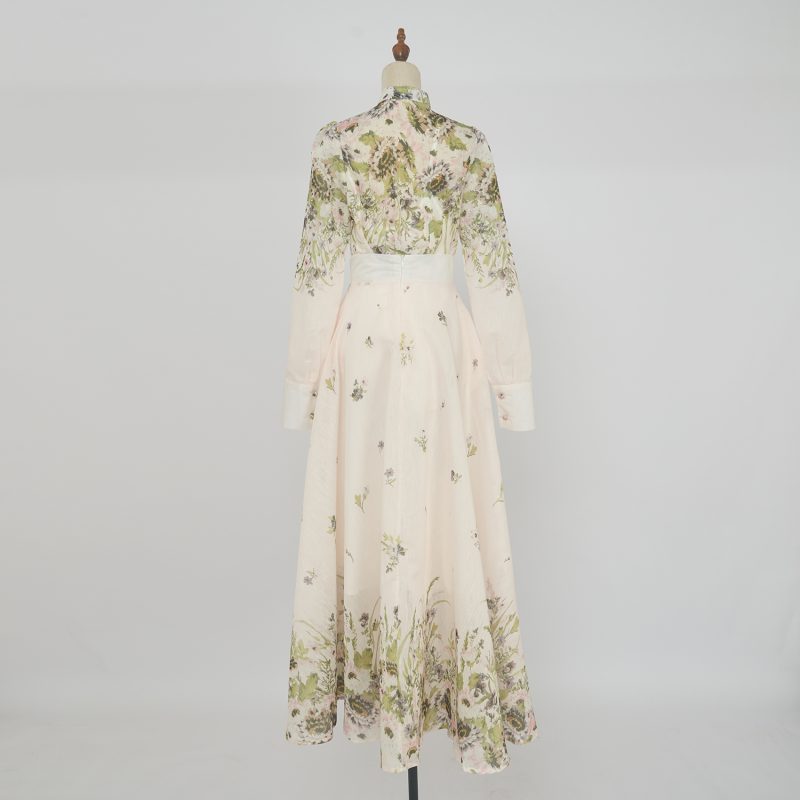 Colorful Floral Slip Skirt Suit - Western & Sweet Lady Style - Image 3
