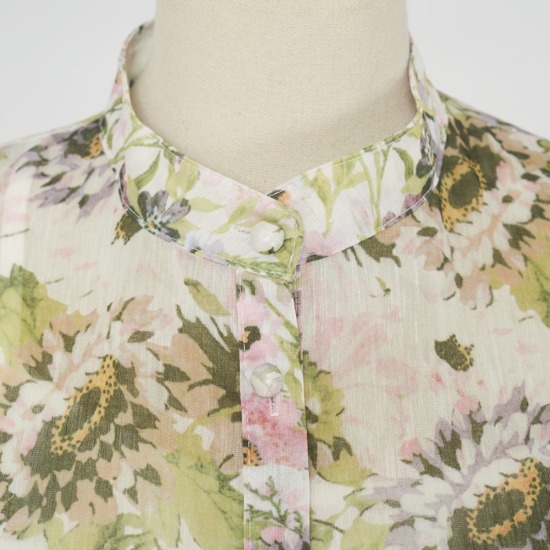 Colorful Floral Slip Skirt Suit - Western & Sweet Lady Style - Image 4